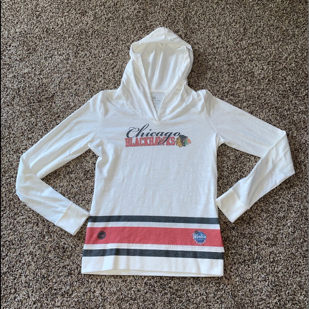 NWOT - Blackhawks hooded top
